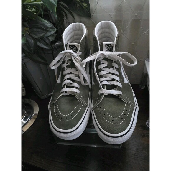 Unisex Moss Green Canvas/Suede Lace Up VANS 751505 Off The Wall US M 7 W 8.5 SB1 - Picture 1 of 13